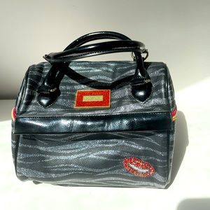 Betsy Johnson Zebra Print Bling Lunchbox